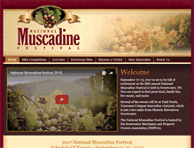 Tablet Screenshot of nationalmuscadinefestival.com